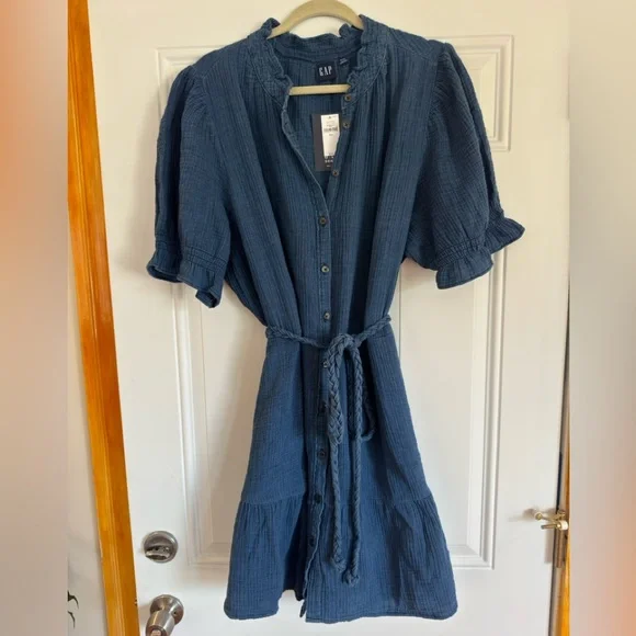 gap crinkle gauze mini dress Crinkle Gauze Mini Dress